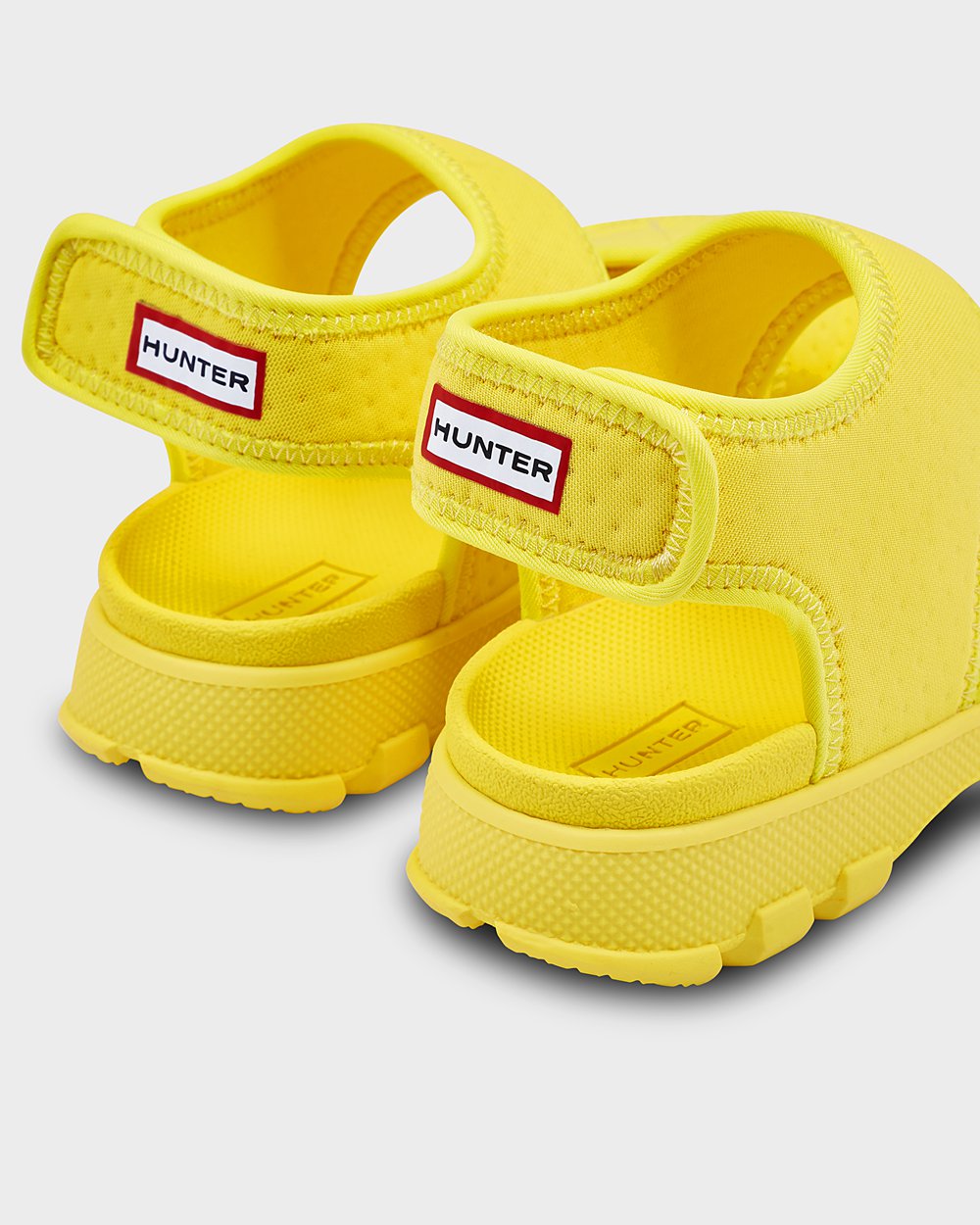 Kids Hunter Original Big Outdoor Walking | Sandals Yellow | NZ-4126-KIHT